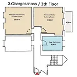Quarto em Acomodações Particulares 1a-lage, 2 Gaestezimmer Mit Privatbad & Balkon -- Super Central, 2 Guestrooms With Private Bathroom & Balcony In Shared Loft *